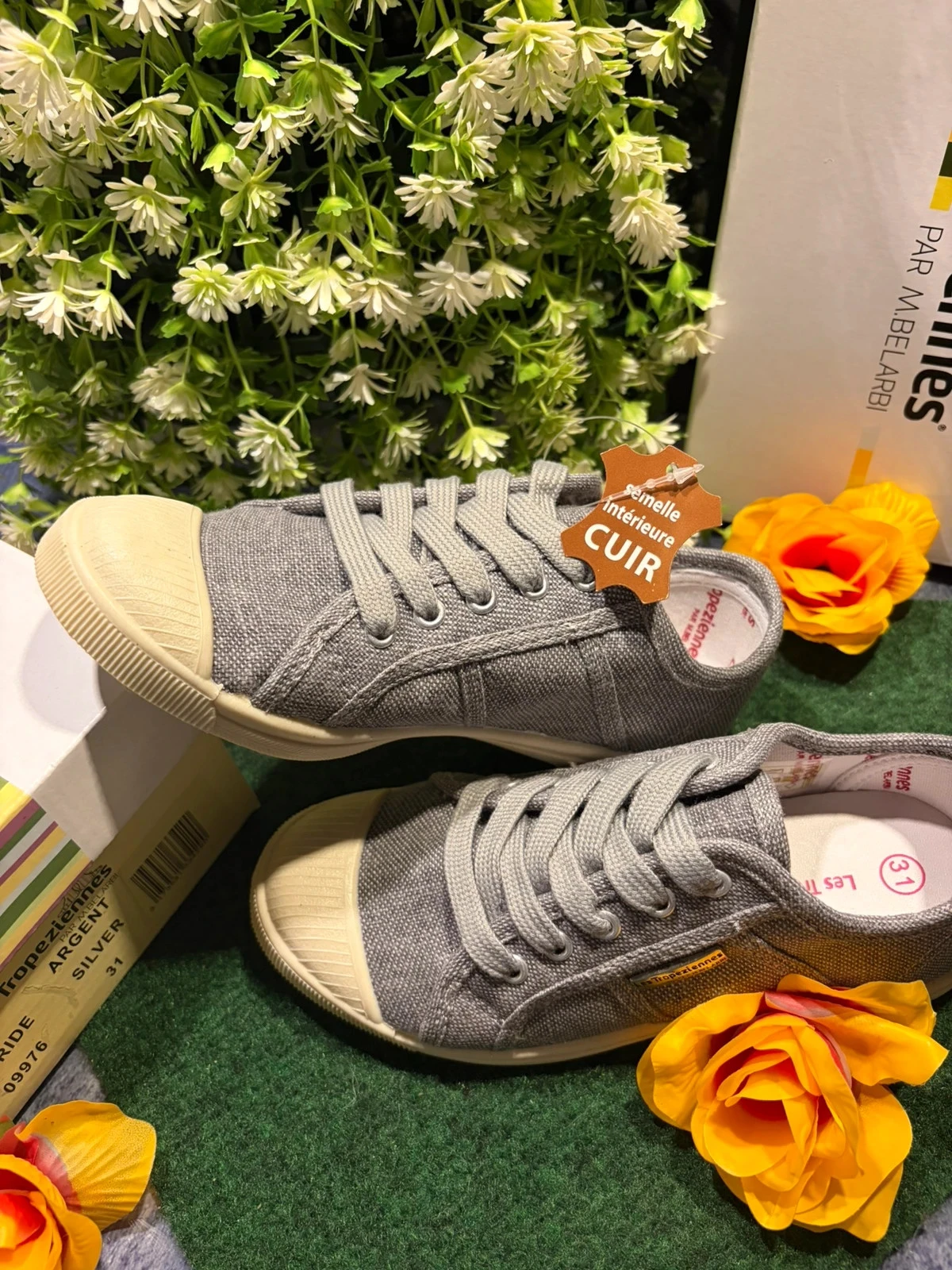 Zapatillas Les Tropéziennes - modelo Floride - gris con lentejuelas Talla 31 – photo 2